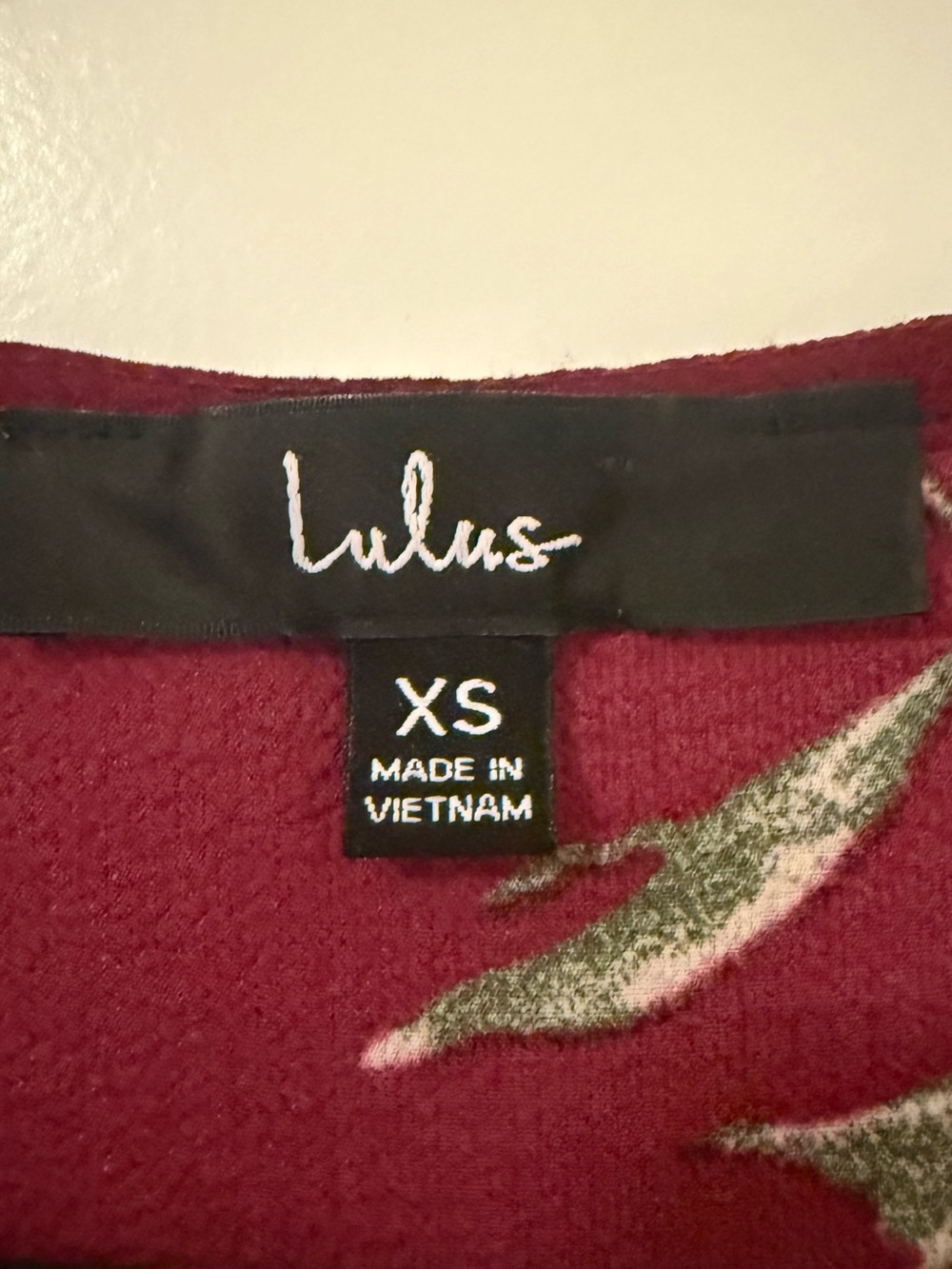 Lulus XS September Sunsets Burgundy Floral Wrap Floral Dress - Picture 4 of 8